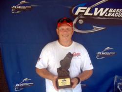 Gary Hoffman of Stoutsville, Ohio, caught two bass weighing 4 pounds, 4 ounces to win $1,753 in the Co-angler Division on the Ohio River. 