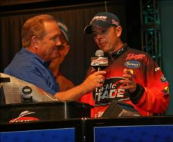 Downsizing his dropshot rigs proved effective for third place co-angler Dearal Rodgers.
