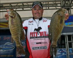 Sticking to his trusted spot, day one leader Jason Ober caught a good limit, but slipped to second.