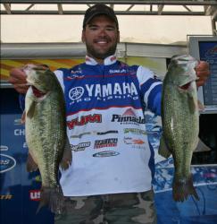 A solid limit of largemouth kept David Wolak in fourth place.