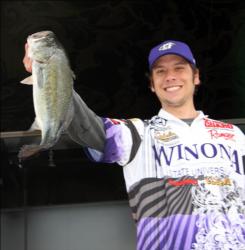 Zac Cassill was all smiles when he displayed this chunky keeper for Winona State University.