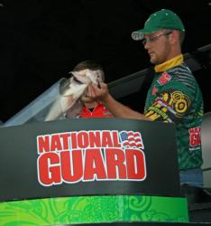 Joe Kinchen bagged a 5-pound, 13-ounce bass for UNC Charlotte.