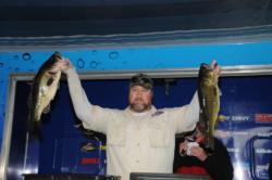 Bill Brown of Vero Beach, Fla., caught a whopping five-bass limit weighing 22 pounds, 5 ounces to take the lead in the Co-angler Division on Lake Okeechobee.