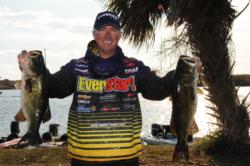Randall Tharp of Gardendale, Ala., is in fourth place with a two-day total of 43-9.