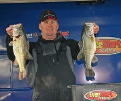 Moving baits retrieved slowly did the trick for fifth place pro Charles Bebber.