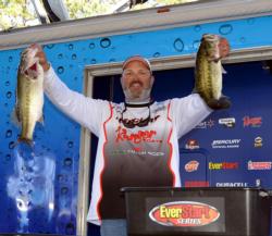 Pro Joe Erwin of Claremore, Texas, placed third with 10 bass, 31-11, $8,403.