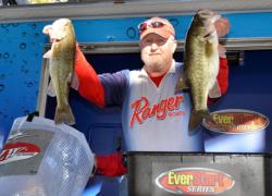 Co-angler Stephen Francis of Brookeland, Texas, finished second in the EverStart Texas event on Sam Rayburn with nine bass, 27-10, to earn $3,933.