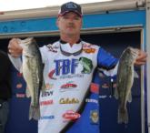 Van Foster of Dalton, Ga., is in third place in the Co-angler Division.