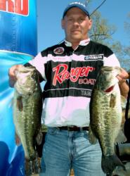 EverStart pro Art Garza of Buna, Texas, used a total catch of 23 pounds, 3 ounces to take over third place heading into Friday's second round of tournament action.