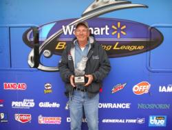 Non-boater Robert Bogard, Jr., of Conway, Ark., used a first-place catch of 13 pounds, 12 ounces to win the Walmart BFL Arkie Division event on DeGray Lake. Bogard netted $1,700 in prize money.