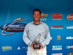 Co-angler Todd Lawrence of Rock Hill, S.C., earned $1,713 as winner of the April 9 BFL South Carolina Division event.