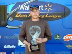 Andy Weicht of Warfordsburg, Pa., earned $2,005 as the co-angler winner of the April 30 BFL Shenandoah Division event.