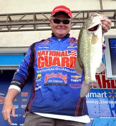 National Guard pro Mark Rose of Marion, Ark., rounds out the top five after day two with nine bass, 19-14.