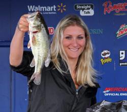Vermont co-angler Emily McLeod fished Senkos and finished second.