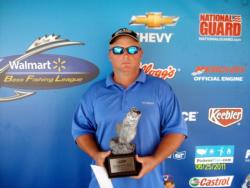 Tim Davis of Laurel, Miss., earned $1,921 as co-angler winner of the June 25 BFL Mississippi event.