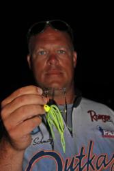 Pro leader Todd Schmitz will start his day by throwing a spinnerbait.