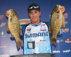 Extensive time on Lake Ontario paid off for second-place pro Chris Johnston.