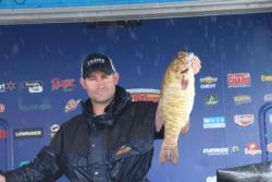 Kevin Hesson improved 30 spots to take the co-angler lead on day two.