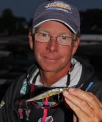 Arkansas pro Kevn Short hopes to find a shallow bite with a jerkbait.