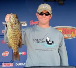 Casey Magargle caught the biggest co-angler bass of day two. His went 6-4.