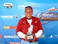 Jimmy Bihlear of Goose Creek, S.C., earned $2,403 as the co-angler winner of the Sept. 10-11 BFL South Carolina Division event.