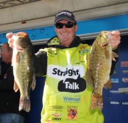 Scott Canterbury mixes it up with both species for fifth place on day two at Champlain.