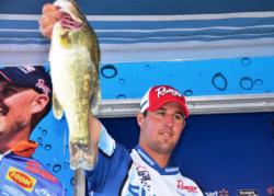Pro Cory Johnston of Peterborough, Ontario, used a catch of at 45 pounds, 12 ounces, to finish the Potomac River event second place. 