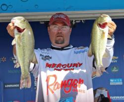 Despite losing several big fish, Earl Garrison earned the third-place spot.