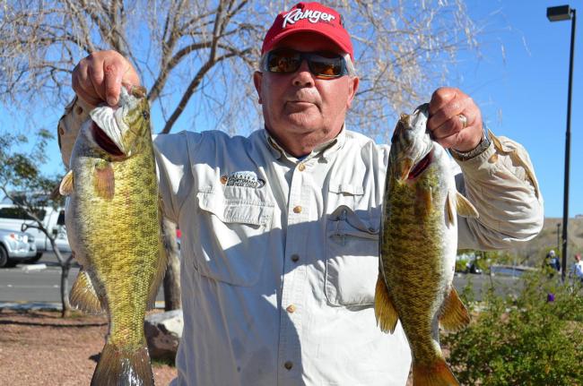 Fishing in only the second tourney of his career, Richard Crine of Anaheim, Calif., claimed the top spot in the Co-angler Division heading into the finals.