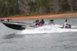 Anthony Gagliardi running and gunning during the 2012 FLW Tour season. 