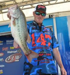 Blake Nick caught a 16-pound, 11-ounce stringer Friday and fell from first to fourth.