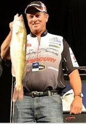 Mercury pro Perry Good holds up a good walleye