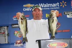 Patrick Fuller returned to the same area he fished on day one and remained in third place.