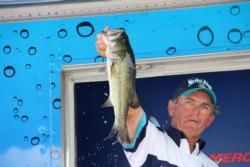 Dan Wilson Texas-rigging creature baits and placed fourth on Rayburn.