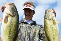Using a total catch of 26 pounds, 6 ounces, pro Troy Lindner of Los Angeles, Calif., took hold of third place overall on Clear Lake.