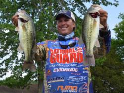Scott Martin rose to fourth place after catching 13-pound, 7-ounce stringer Friday.