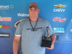 Lee Graves of Southside, Ala., topped the co-angler field at the April 28 Choo Choo Division event on Lake Guntersville with a weight of 17 pounds, 10 ounces. He was awarded close to $2,000 in winnings. 