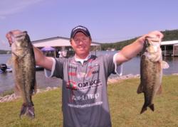 Casey Martin of New Market, Ala., still holds down the second place spot with 50 pounds, 9 ounces. 