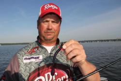 After leading for two days, Brian Maloney will again pound the ditches he has fished for two days.
