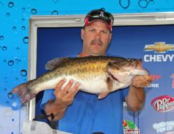 Tied for second place, George Jeane Jr rocked the weigh-ins with his monstrous 13-pound, 4-ounce bass.