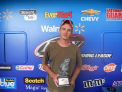 Co-angler Joey Musgrave of Lexington, N.C., won the June 9 Piedmont Division event on High Rock Lake by bringing 10 pounds, 14 ounces to the scales. For his efforts he was awarded nearly $1,600 in prize money. 