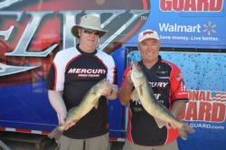 Mercury pro John Campbell brought 13 pounds, 15 ounces to the scales on day two, bringing his overall total to 30-0 and sits in second place.