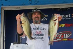Second-place pro Tom Belinda fished  Ticonderoga and had all of his weight by 11 a.m.
