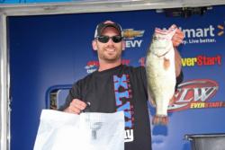 Top co-angler Brian Alspaugh holds a lead of 1-13 going into day two.