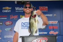 Although he slipped a little in productivity, Brian Alspaugh held onto his co-angler lead.