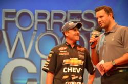 Chevy pro Bryan Thrift talks about his Cup experience with tournament host Jason Harper.