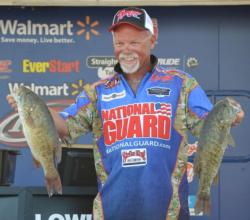 Bill McDonald slipped to second after catching a limit worth 17 pounds, 7 ounces on day three.