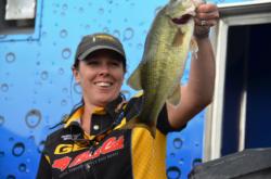 EverStart pro Christiana Bradley of Bealeton, Va., the only woman in the tournament, finished the EverStart Series Potomac River event in eighth place.