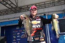 Chevy pro  Luke Clausen said he went on a major junk fishing mission to earn third place.