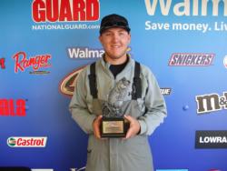 Co-angler Cody Shaw of Reedsburg, Wis., won the Sept. 22-23 Great Lakes Division Super Tournament on the Mississippi River with a total weight of 27 pounds, 9 ounces. He was awarded over $2,700 for his victory. 
